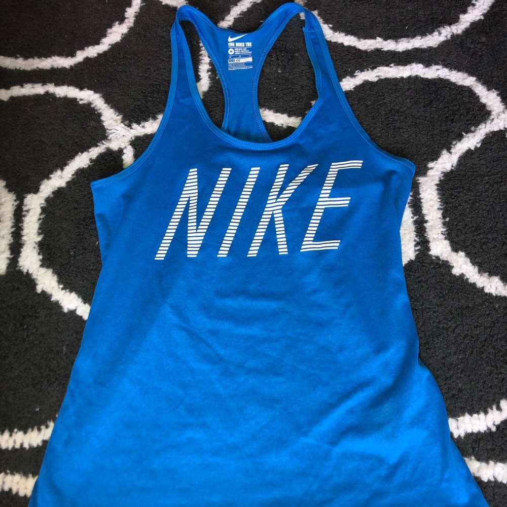 Womens blue Nike tank top